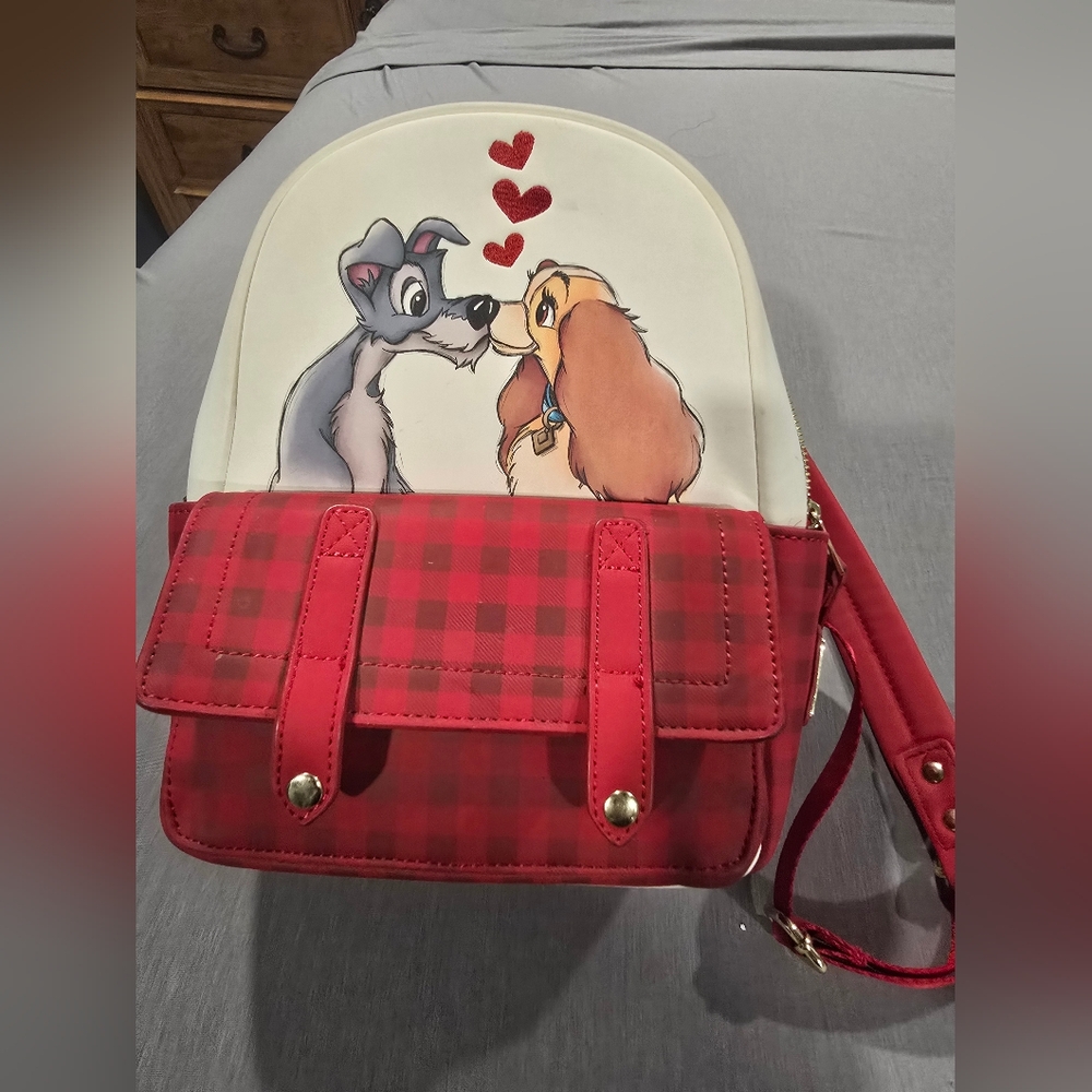 Lady and the tramp loungefly mini backpack
